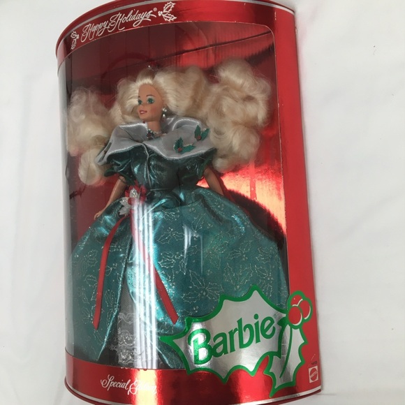 Vintage Barbie 1995 Happy Holidays Special Edition Barbie doll by Mattel in box - Picture 10 of 11